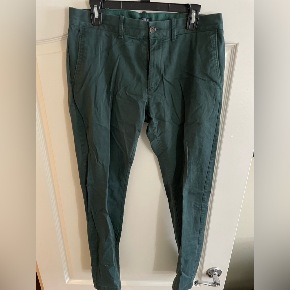 J Crew Men’s Green Slim Fit Chino Pants (Worn Once)